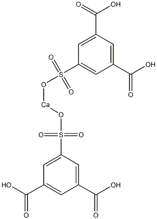 Bis(3,5-dicarboxyphenylsulfonyloxy)calcium Structure