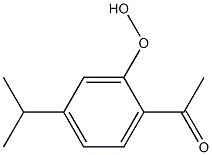 2-Acetyl-5-isopropylphenyl hydroperoxide Structure