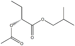 [R,(+)]-2-Acetyloxybutyric acid isobutyl ester Structure
