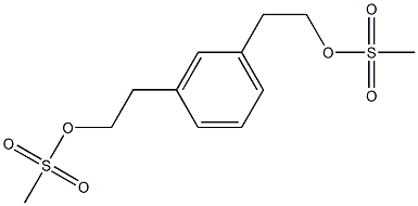 1,3-Benzenebis(ethanol methanesulfonate) Structure