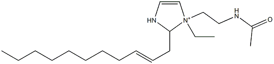 1-[2-(アセチルアミノ)エチル]-1-エチル-2-(2-ウンデセニル)-4-イミダゾリン-1-イウム 化学構造式