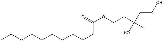 Undecanoic acid 3,5-dihydroxy-3-methylpentyl ester Structure