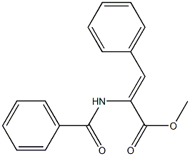 (2Z)-2-(Benzoylamino)-3-phenylacrylic acid methyl ester Structure
