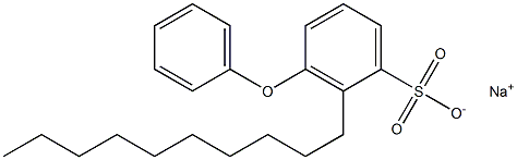 2-Decyl-3-phenoxybenzenesulfonic acid sodium salt Structure