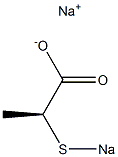 [S,(-)]-2-(Sodiothio)propionic acid sodium salt Structure