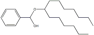 Benzaldehyde hexyloctyl acetal Structure
