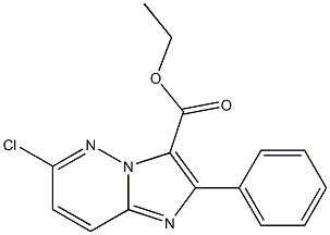 6-Chloro-2-phenylimidazo[1,2-b]pyridazine-3-carboxylic acid ethyl ester Struktur