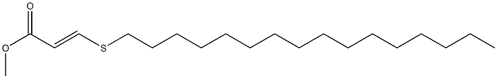 (E)-3-(Hexadecylthio)acrylic acid methyl ester Structure