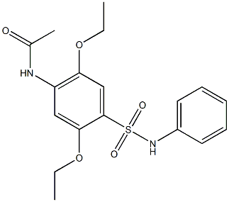 4-Acetylamino-2,5-diethoxy-N-phenylbenzenesulfonamide