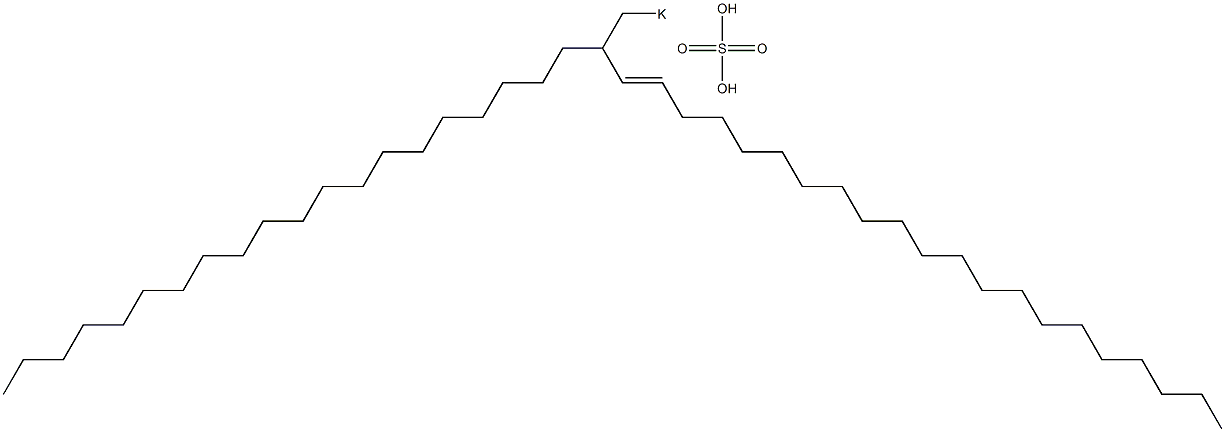 Sulfuric acid 2-icosyl-3-tricosenyl=potassium ester salt Structure