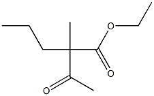 2-Acetyl-2-methylvaleric acid ethyl ester,,结构式