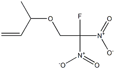3-(2-フルオロ-2,2-ジニトロエトキシ)-1-ブテン 化学構造式