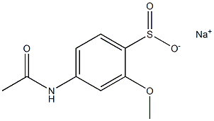 4-(アセチルアミノ)-2-メトキシベンゼンスルフィン酸ナトリウム 化学構造式
