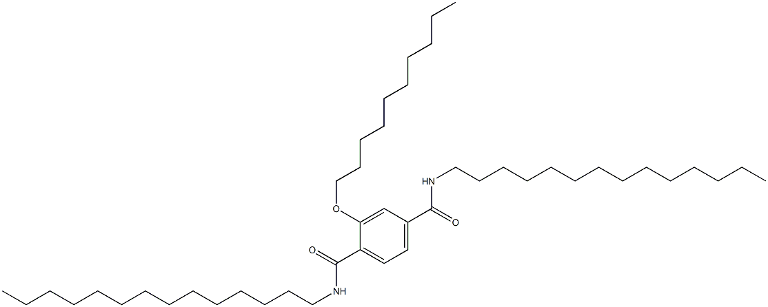2-(Decyloxy)-N,N'-ditetradecylterephthalamide Struktur