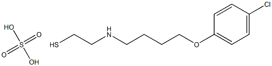 2-[[4-(p-Chlorophenoxy)butyl]amino]ethanethiol sulfate 结构式