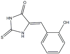 5-Salicylidene-2-thioxo-4-imidazolidinone Struktur