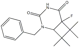6-Fluoro-2-benzyl-7,7,8,8-tetramethyl-2,4-diazabicyclo[4.2.0]octane-3,5-dione