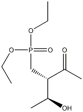 [(2S,3S)-2-アセチル-3-ヒドロキシブチル]ホスホン酸ジエチル 化学構造式