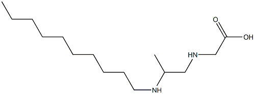 N-[2-(Decylamino)propyl]aminoacetic acid,,结构式