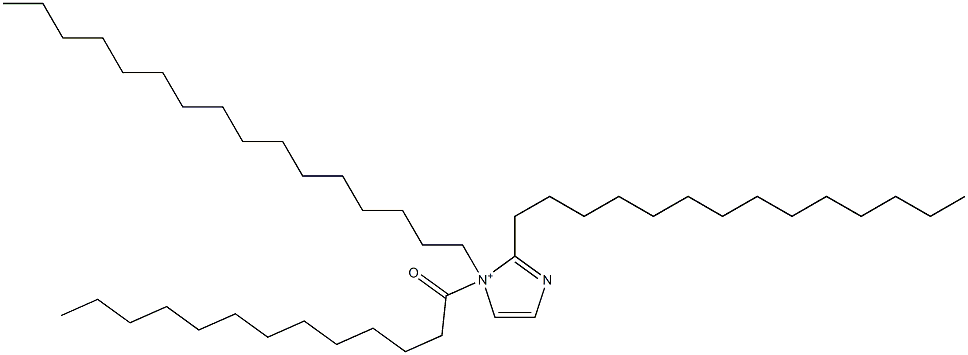 1-Hexadecyl-1-tridecanoyl-2-tetradecyl-1H-imidazol-1-ium Struktur