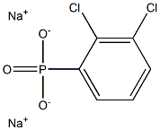 2,3-ジクロロフェニルホスホン酸ジナトリウム 化学構造式
