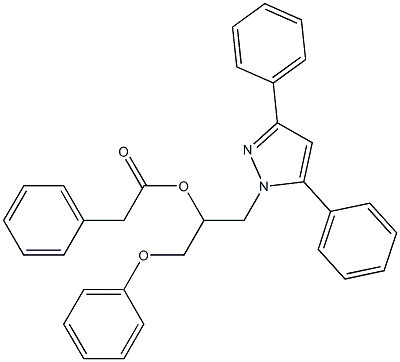Benzeneacetic acid [1-(3,5-diphenyl-1H-pyrazol-1-yl)-3-phenoxypropan-2-yl] ester