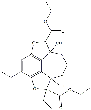  1,6-Diethyl-6a,9a-dihydroxy-6,6a,7,8,9,9a-hexahydro-2,5-dioxa-1H-cyclohept[jkl]-as-indacene-1,6-dicarboxylic acid diethyl ester