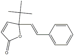 5-tert-Butyl-5-[(E)-2-phenylethenyl]furan-2(5H)-one Struktur