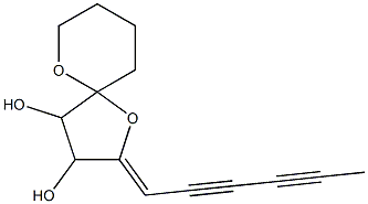 2-[(Z)-2,4-Hexadiynylidene]-1,6-dioxaspiro[4.5]decane-3,4-diol Structure