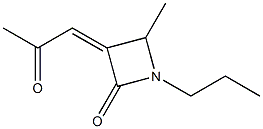(Z)-3-(2-Oxopropylidene)-4-methyl-1-(propyl)azetidin-2-one Struktur