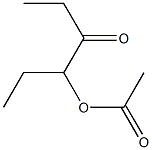 Acetic acid 1-propionylpropyl ester Struktur