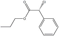 [R,(-)]-Chlorophenylacetic acid propyl ester Structure