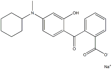 o-[4-(N-Cyclohexyl-N-methylamino)-2-hydroxybenzoyl]benzoic acid sodium salt