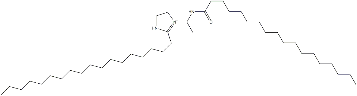 2-Octadecyl-1-[1-(stearoylamino)ethyl]-1-imidazoline-1-ium Structure