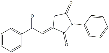 (3E)-3-(Benzoylmethylene)-1-phenylpyrrolidine-2,5-dione Structure