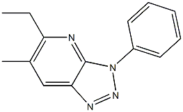 3-Phenyl-5-ethyl-6-methyl-3H-1,2,3-triazolo[4,5-b]pyridine Structure