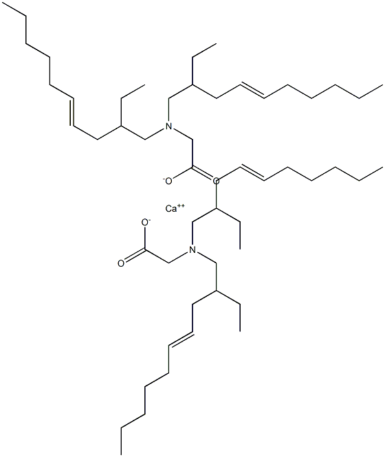 Bis[N,N-bis(2-ethyl-4-decenyl)glycine]calcium salt