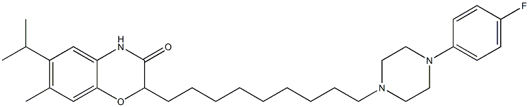 2-[9-[4-(4-Fluorophenyl)piperazin-1-yl]nonyl]-6-isopropyl-7-methyl-2H-1,4-benzoxazin-3(4H)-one