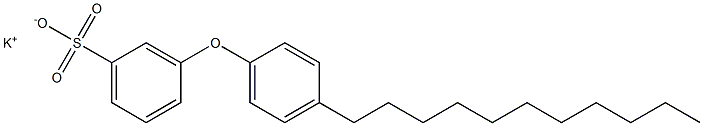 3-(4-Undecylphenoxy)benzenesulfonic acid potassium salt Structure