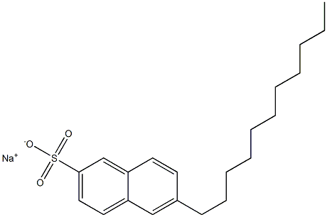 6-Undecyl-2-naphthalenesulfonic acid sodium salt Structure
