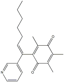 2-[(Z)-1-(3-Pyridinyl)-1-heptenyl]-3,5,6-trimethyl-p-benzoquinone