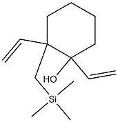 1,2-Diethenyl-2-(trimethylsilylmethyl)cyclohexanol Struktur