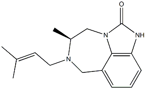 [5S,(+)]-4,5,6,7-Tetrahydro-5-methyl-6-(3-methyl-2-butenyl)imidazo[4,5,1-jk][1,4]benzodiazepine-2(1H)-one