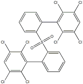 2,3,5,6-Tetrachlorophenylphenyl sulfone Structure