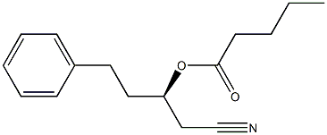 Valeric acid (R)-1-(cyanomethyl)-3-phenylpropyl ester Struktur