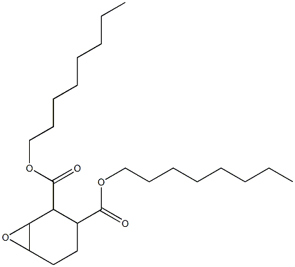 7-Oxabicyclo[4.1.0]heptane-2,3-dicarboxylic acid dioctyl ester Structure