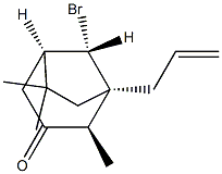 (1R,2R,5R,8S)-8-Bromo-2,6,6-trimethyl-1-(2-propenyl)bicyclo[3.2.1]octan-3-one Struktur