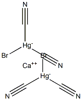 Calcium bromodicyanomercurate(II) Struktur