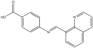 4-[[(Quinolin-8-yl)methylene]amino]benzoic acid