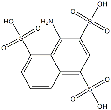 4-アミノ-1,3,5-ナフタレントリスルホン酸 化学構造式